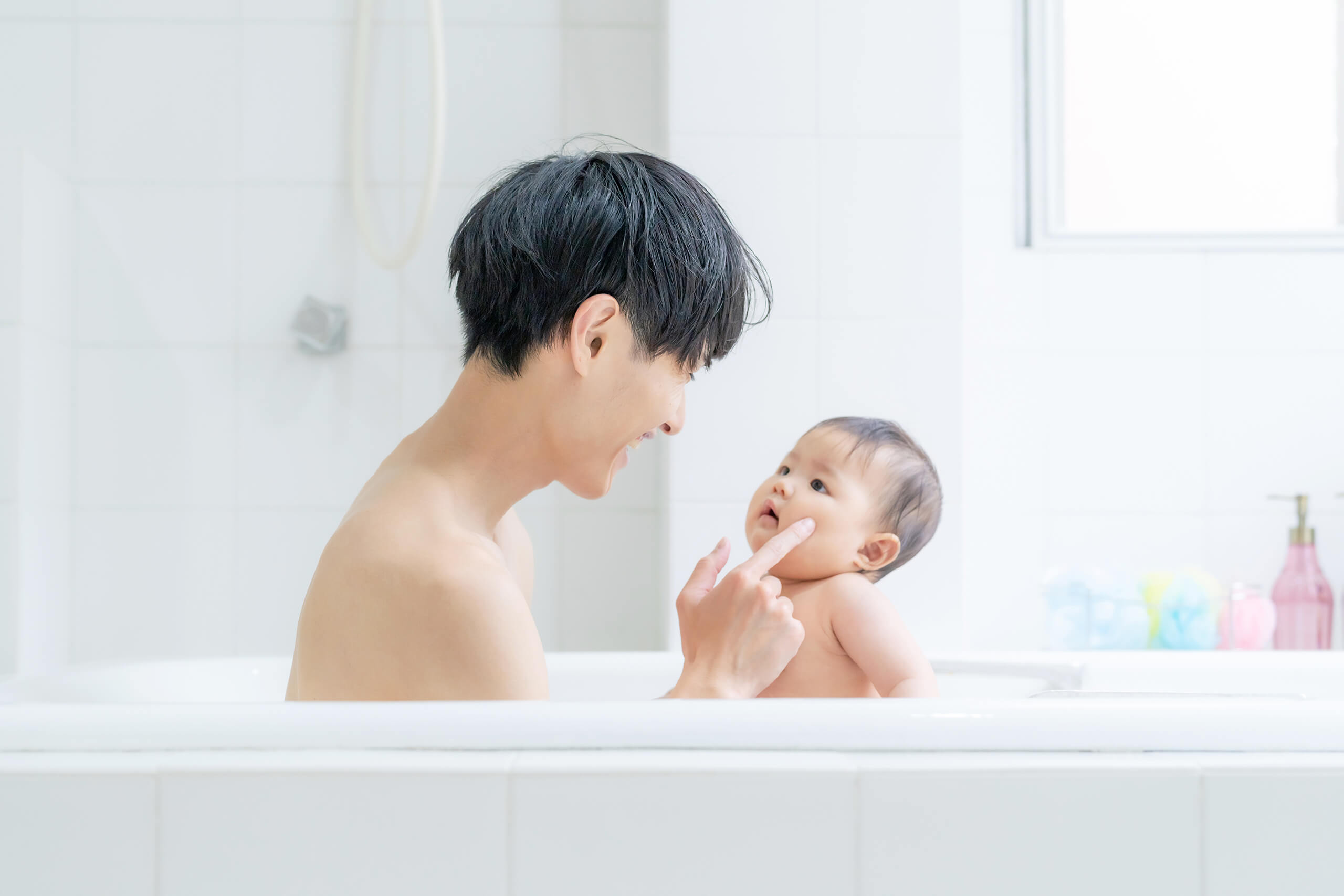 一日の疲れを癒してくれるバスルーム