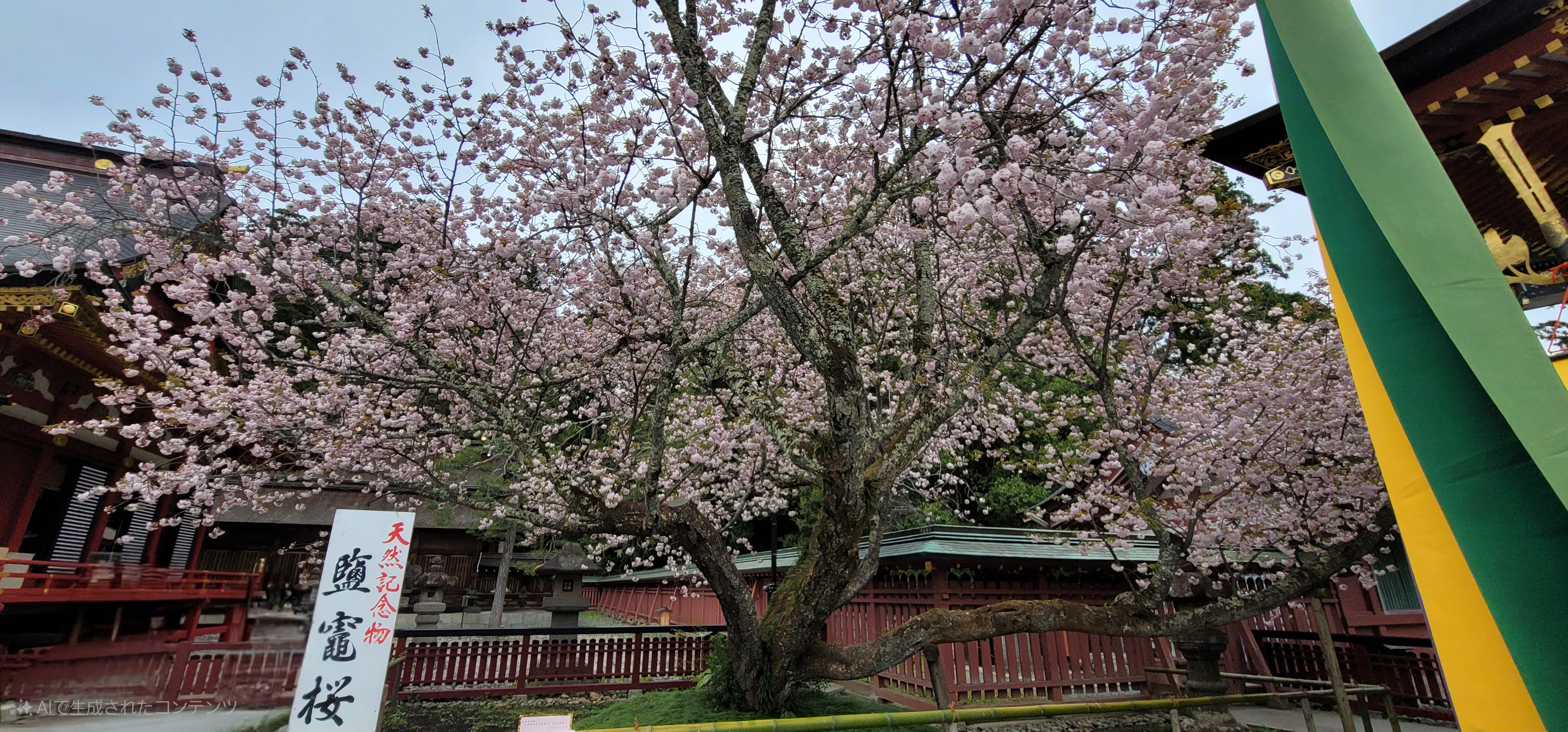 神社内の桜1
